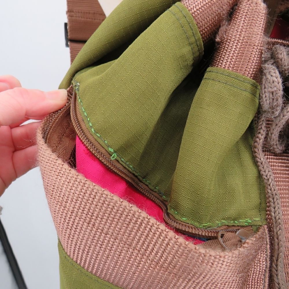 Parcel Unisex Mens Womens Large Hunter Green Convertible Duffel Backpack - Picture 15 of 16